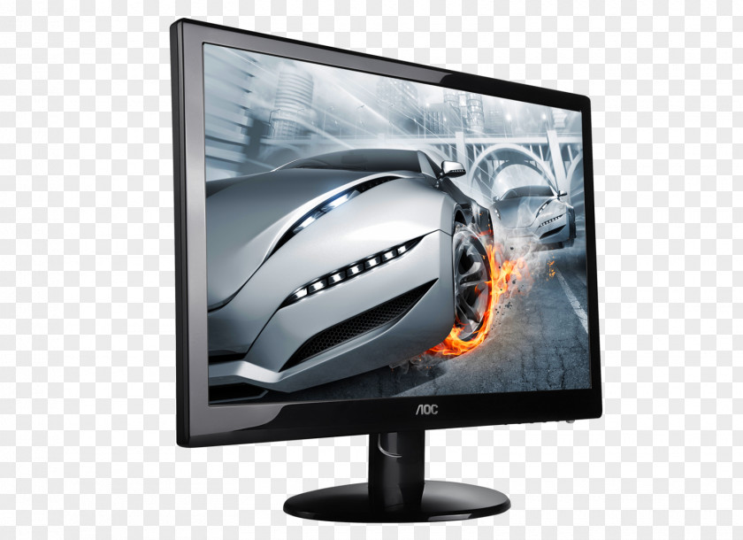 Desktop PC Computer Monitors LED-backlit LCD AOC International Response Time 1080p PNG