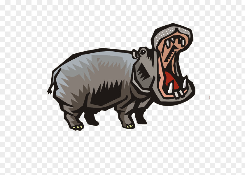 Rh Pig Hippopotamus Cattle Clip Art PNG