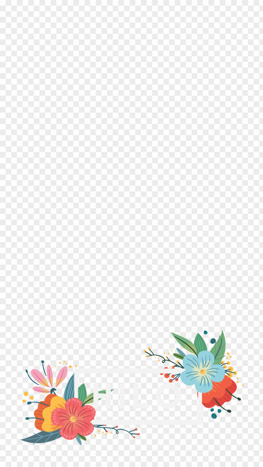 Snap Filter Hilo Petal Floral Design PNG