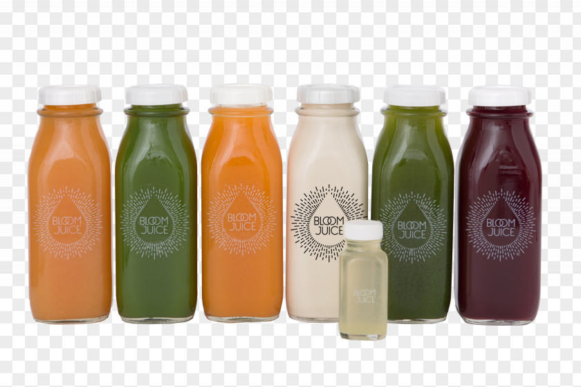 Juice Bloom Detoxification Glass Bottle Milkshake PNG