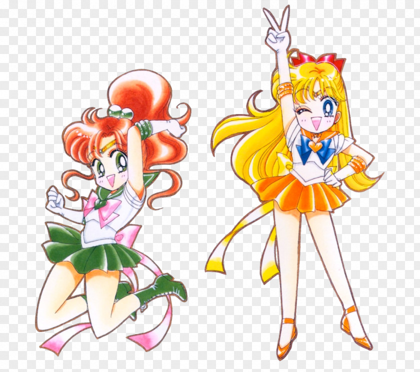 Sailor Moon Jupiter Chibiusa Venus Mercury PNG
