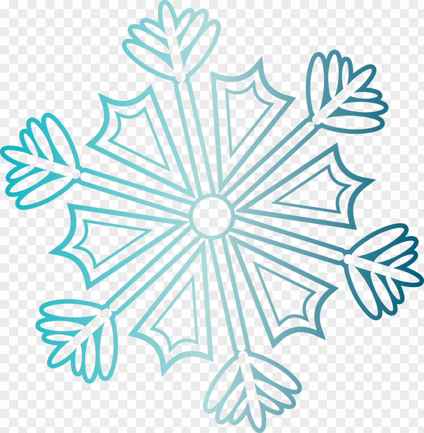 Snowflake Flower Light Pattern PNG