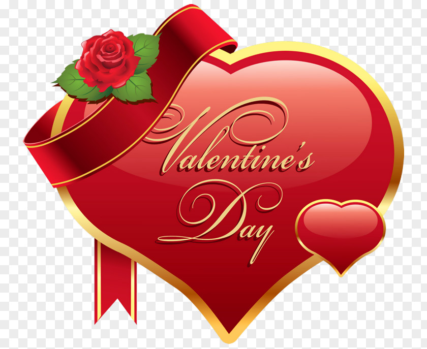 Valentines Day Heart With Rose PNG Clipart Picture Valentine's Clip Art PNG