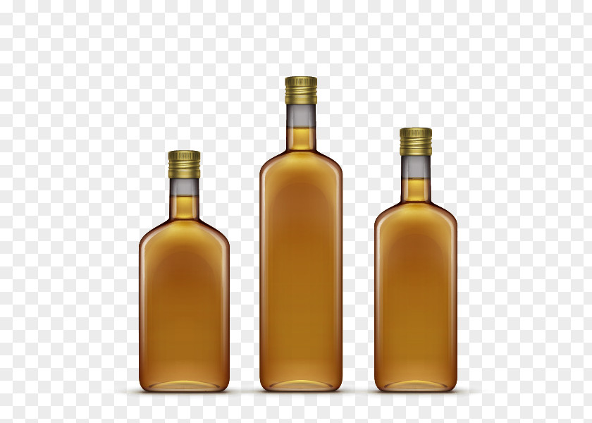 Blank Bottle Packaging Whiskey Rum Cocktail Distilled Beverage Champagne PNG