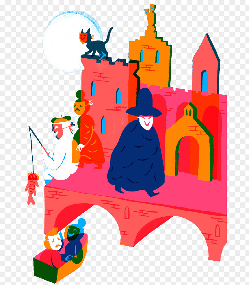 Cartoon Castle Witch Art Behance Creative Industries Illustration PNG
