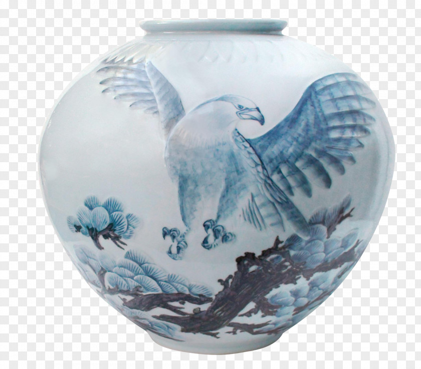 Hand Painted Japanese Bento Vase Ceramic Glass Porcelain Blue And White Pottery PNG