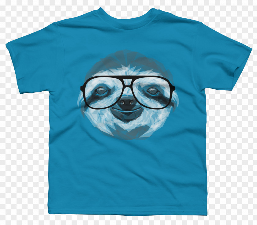 Sloth Design Printed T-shirt Sleeve Outerwear PNG