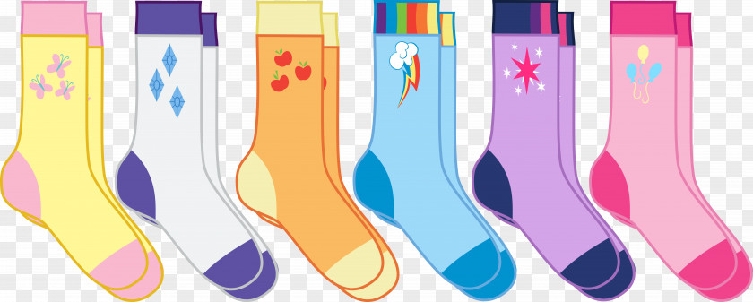 Socks Rainbow Dash Rarity Pony Sock Clothing PNG