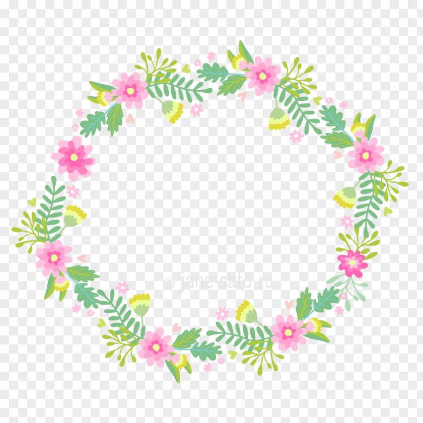 Wedding Greenery Wreath Flower Crown Clip Art PNG