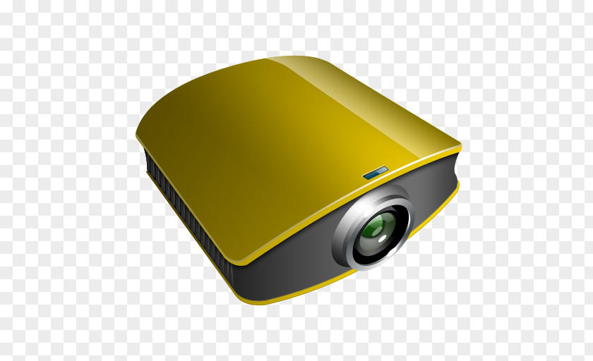 Projector Gold Electronics Accessory Multimedia Output Device PNG