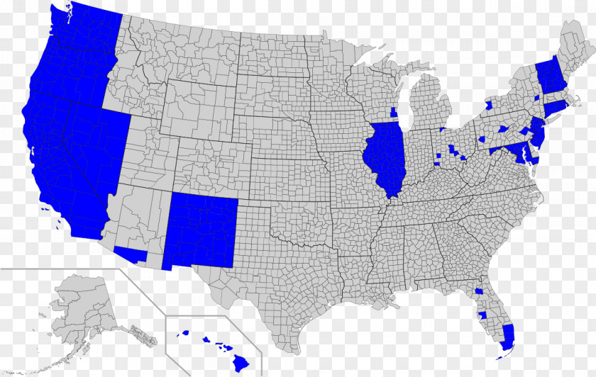 United States FIPS County Code Blank Map PNG