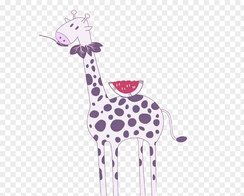 Cute Cartoon Giraffe Northern Drawing PNG