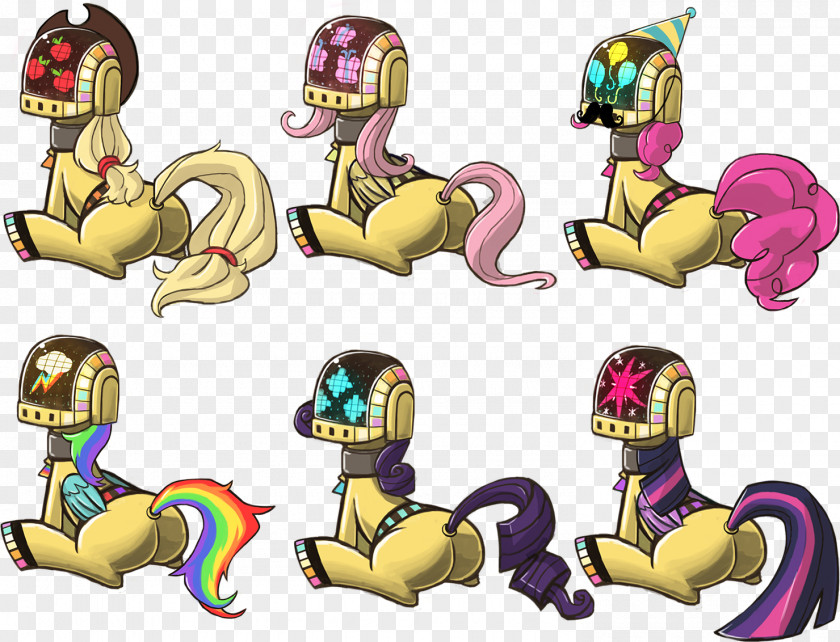 Daft Punk Rarity Pony Club Discovery PNG