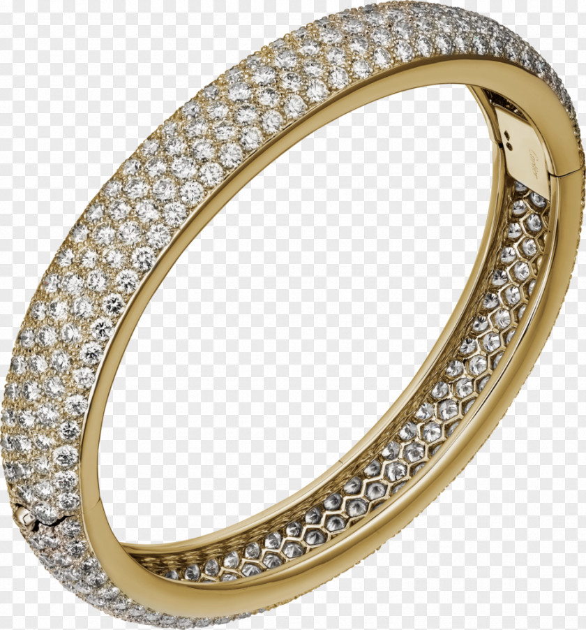 Diamond Love Bracelet Cartier Bangle PNG