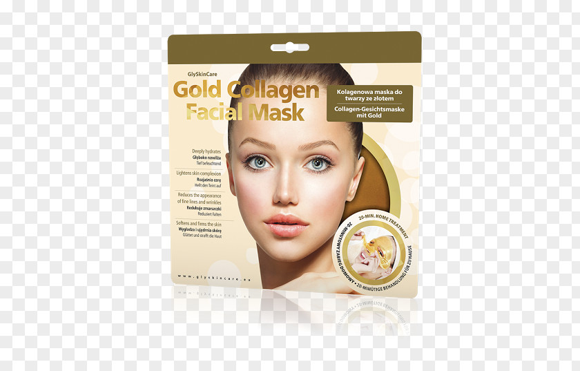 Face Collagen Facial Mask Gold PNG