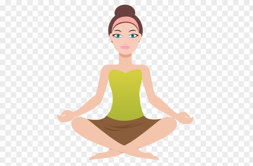 Gesture Balance Yoga Cartoon PNG