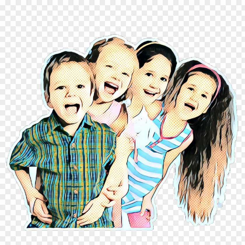Laugh Gesture Happy Family Cartoon PNG