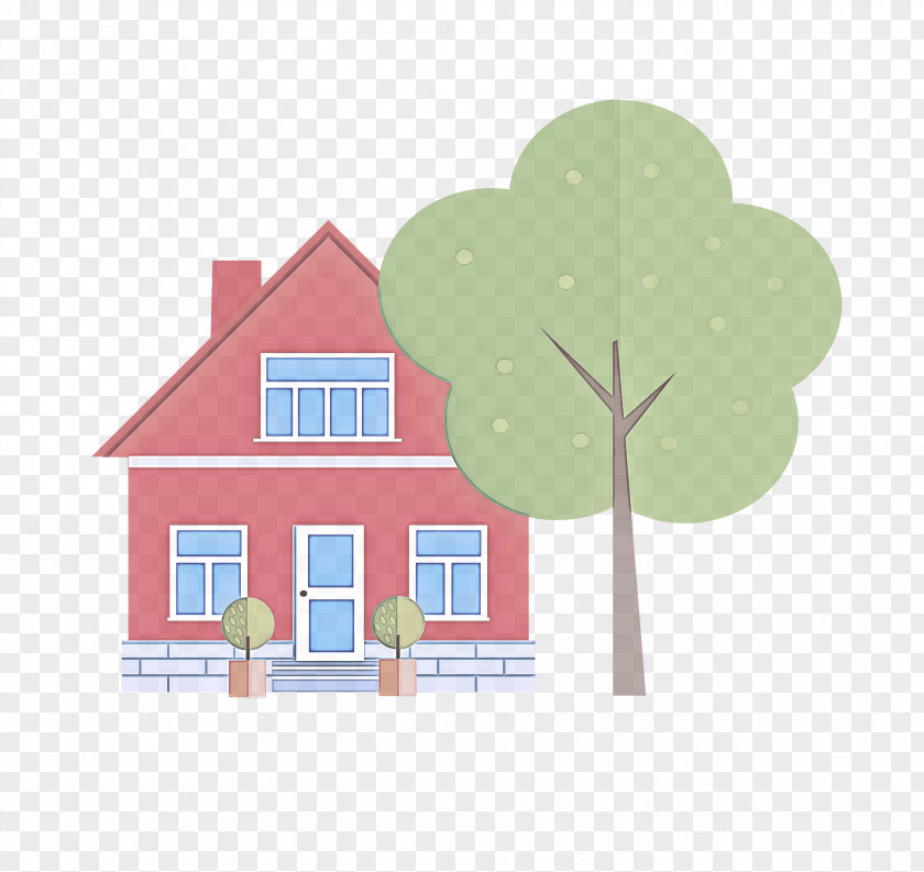 Room Plant Green House Cartoon Pink Leaf PNG