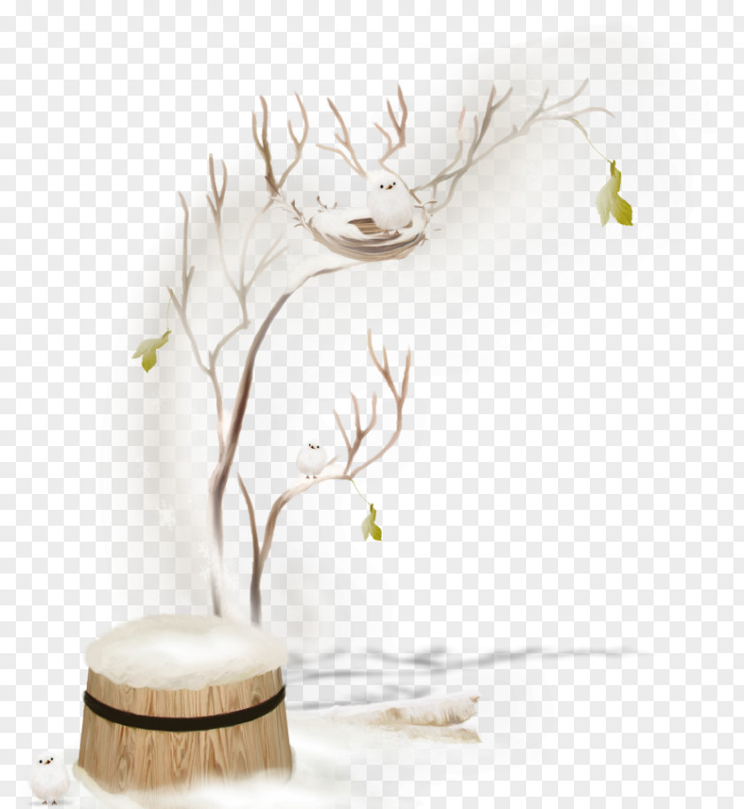 Winter Snow Tree Clip Art PNG