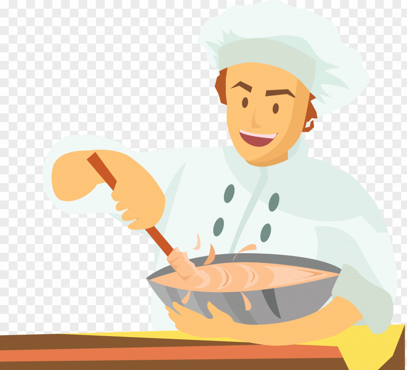 Woman Chef Pasty Cooking Food Clip Art PNG