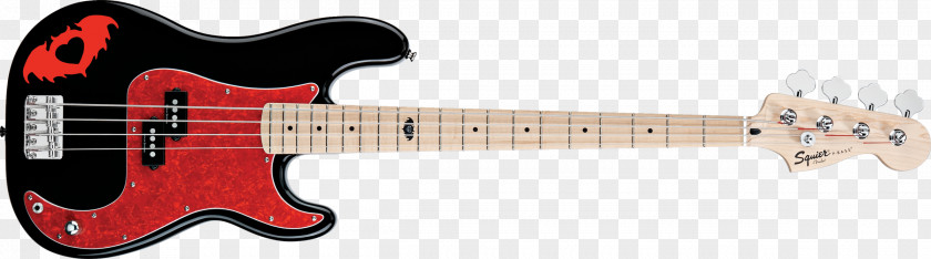 Electric Guitar Bass Acoustic Fender Precision Squier PNG