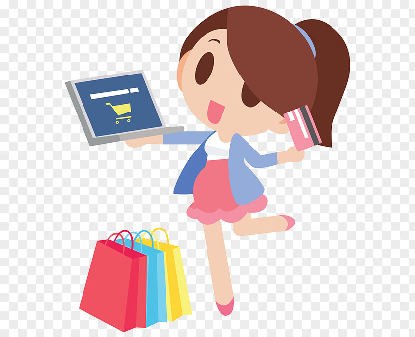 Happy Women's Day Online Shopping Clip Art PNG