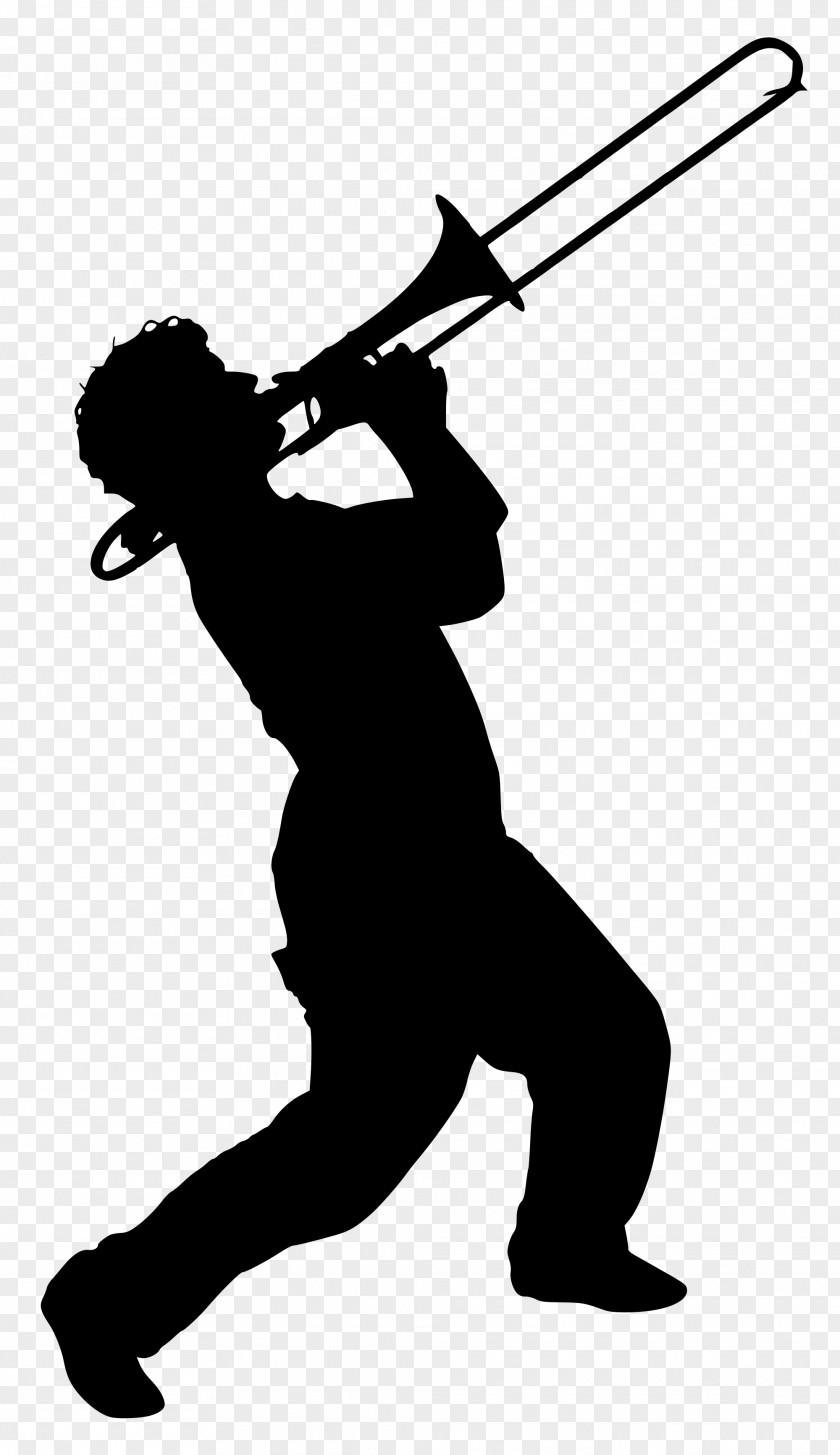 Trombone Silhouette Music PNG , trombone clipart PNG