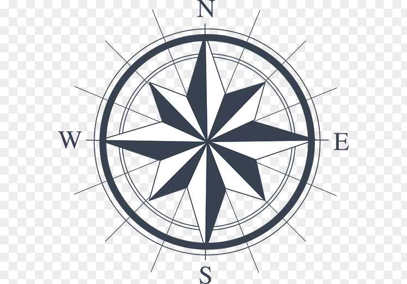 Compass Drawing Rose Clip Art PNG