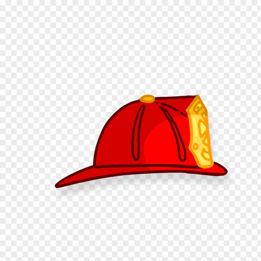 Hand-painted Red Hat Firefighter Fire Engine Euclidean Vector Conflagration PNG