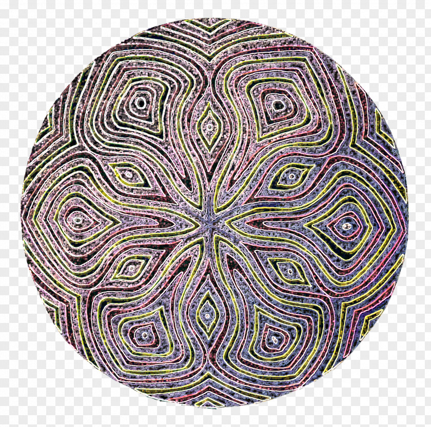 Hollow Mandala Symmetry Circle Purple Organism Pattern PNG