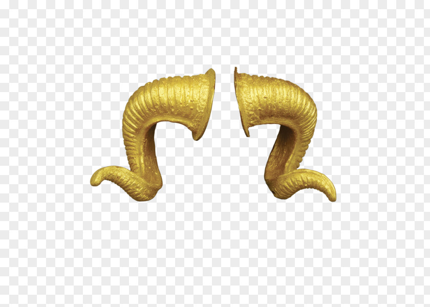 Horns Sheep Gold Horn Van Earring PNG