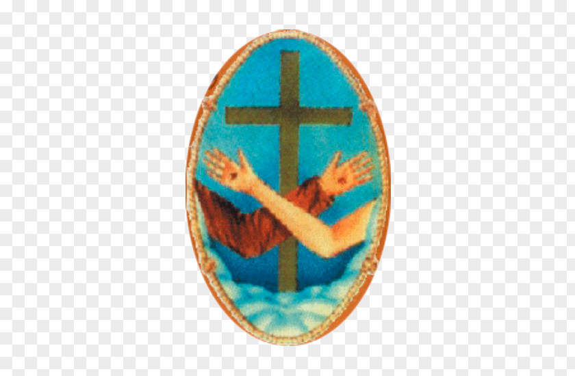 Religious Item Electric Blue Cross Symbol PNG