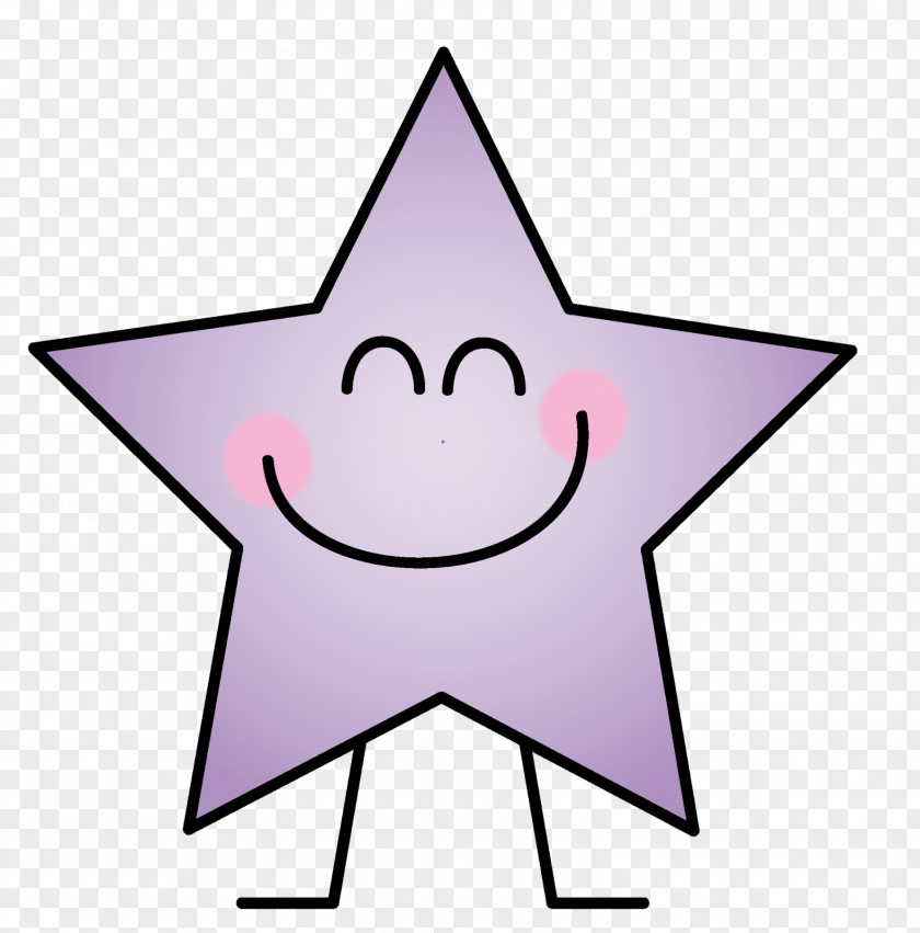 Magenta Smile Star Drawing PNG