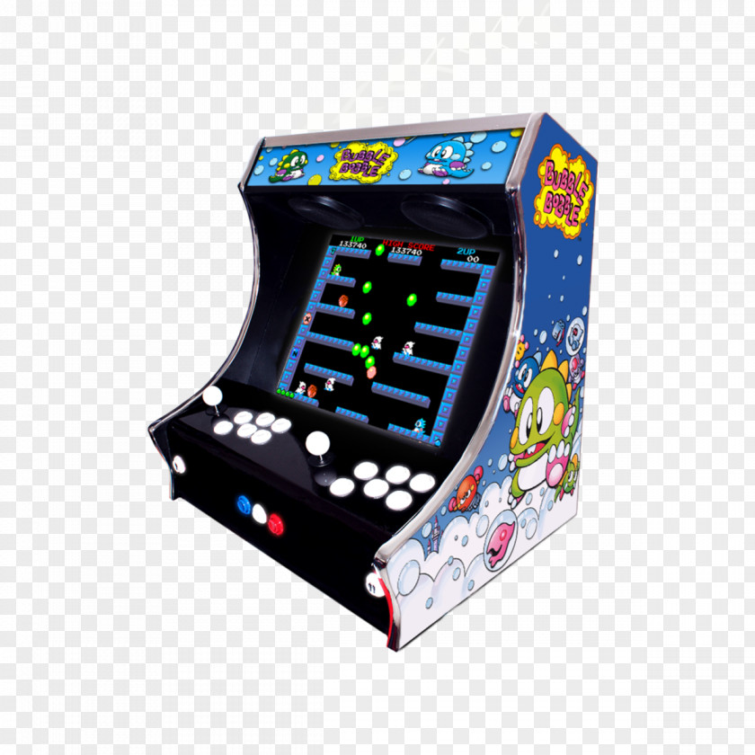 Classic Arcade Game Bubble Bobble Puzzle Double Dragon Cabinet PNG
