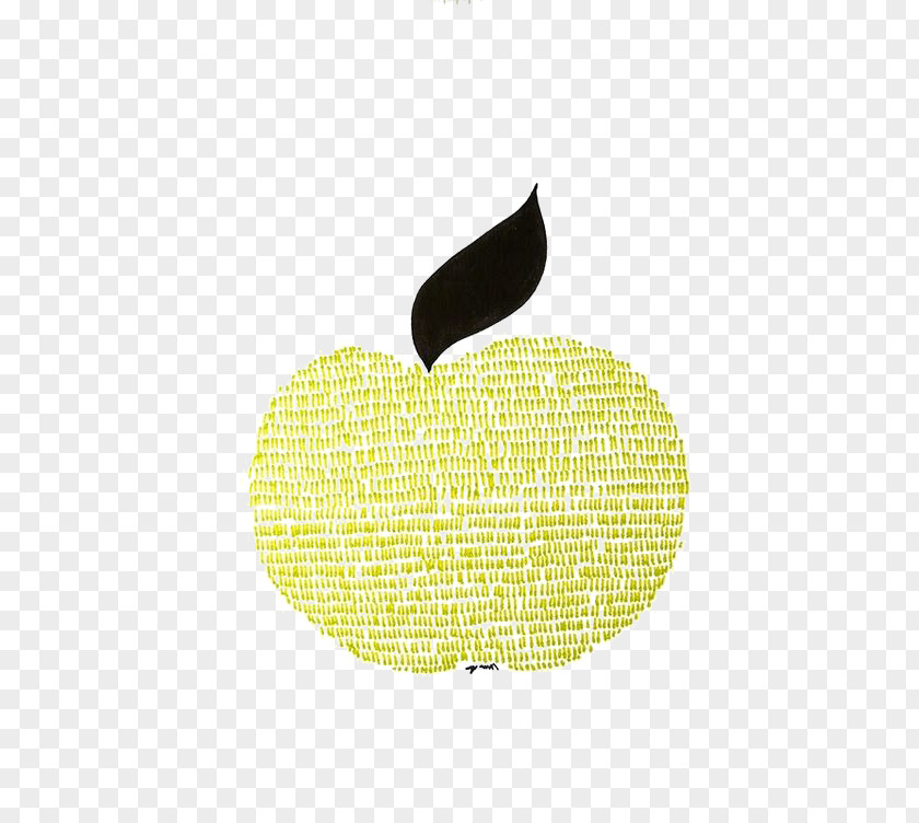 Golden Apple Yellow Pattern PNG
