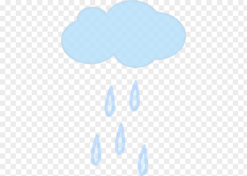 Cartoon Rain Clouds Polka Dot Textile Font PNG