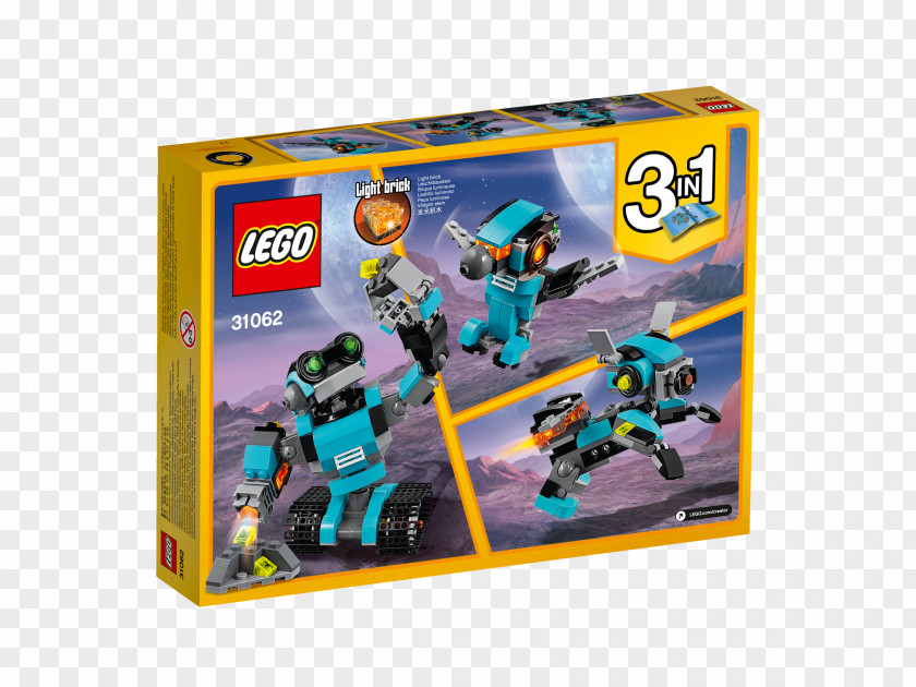 Lego Robot LEGO 31062 Creator Robo Explorer Toy City Mindstorms PNG
