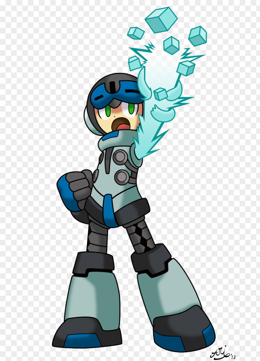 Mighty No. 9 Mega Man Fan Art Inti Creates PNG