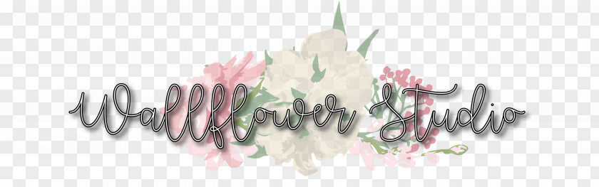 Design Cut Flowers Calligraphy Recreation Font PNG