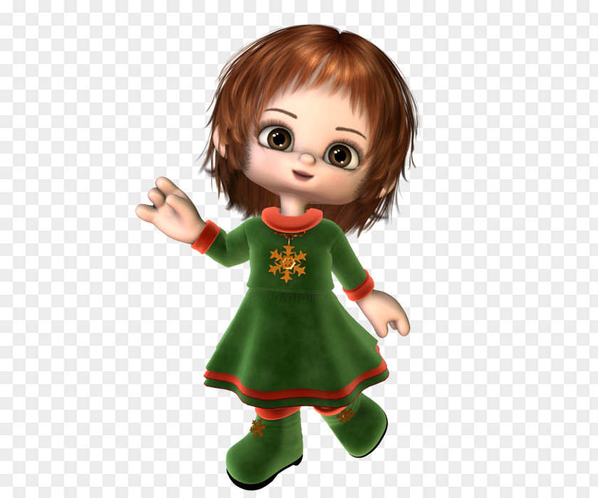 Pw Christmas Ornament Doll Toddler Figurine PNG