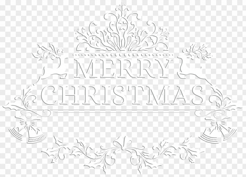 Merry Christmas White Transparent Clip Art Image Paper Black And Pattern PNG