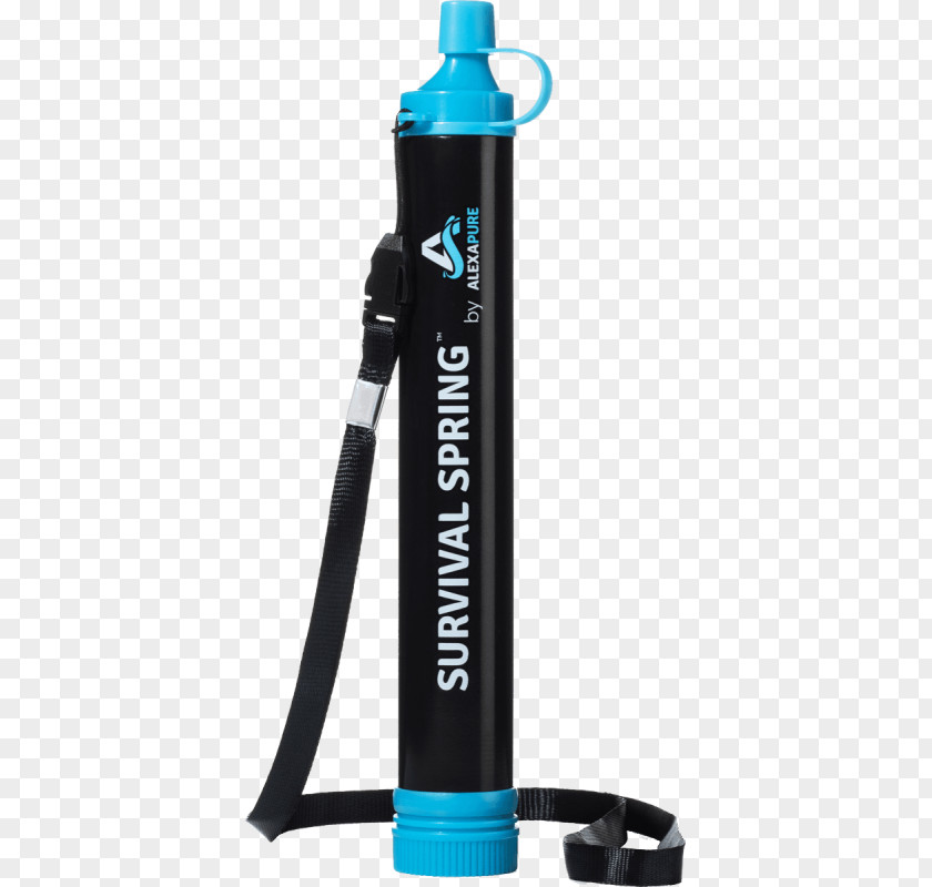 Spring Water Filter Portable Purification Filtration Survival Skills PNG
