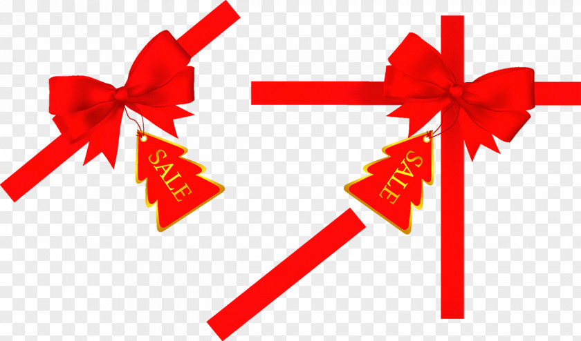 Bow Christmas Ribbon Clip Art PNG