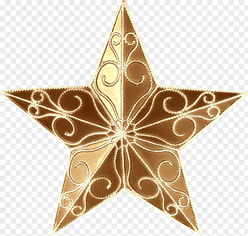 Golden Stars Christmas Tree Ornament Tree-topper Star Of Bethlehem PNG
