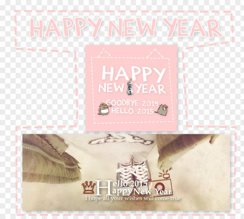 The New Year Wangcai Paper Brand Font PNG