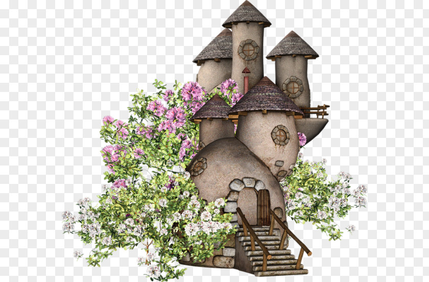 Cartoon Castle House Fairy Building Clip Art PNG