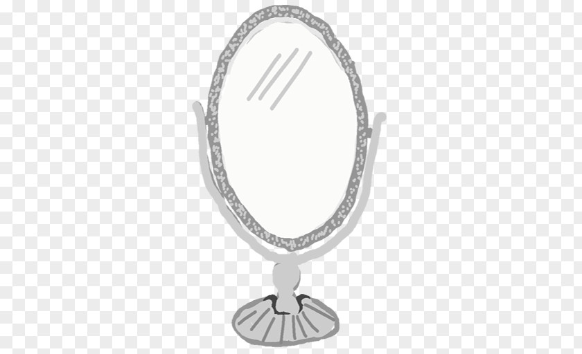 Silver Body Jewellery Mirror PNG