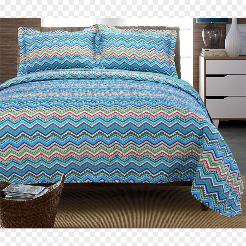 Zigzag Stripes Set Quilt Bed Sheets Comforter Bedding PNG