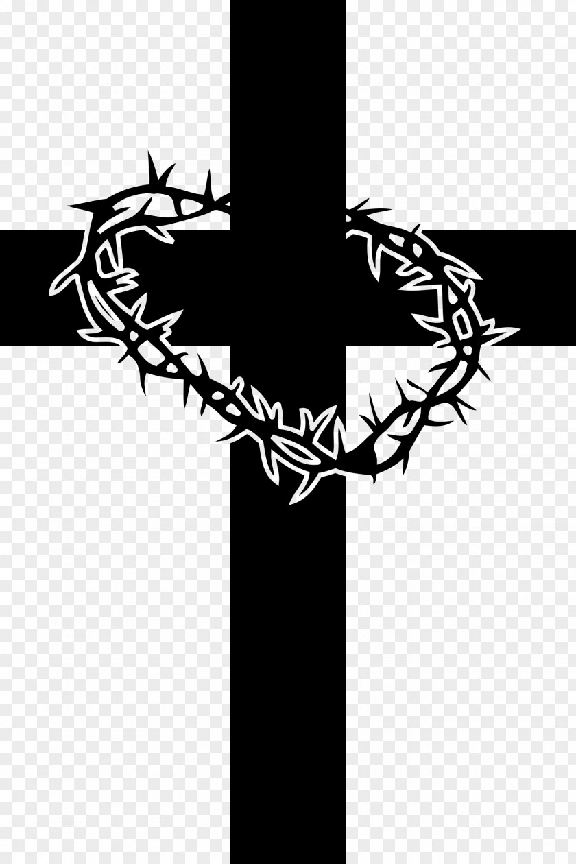Crown Of Thorns Clip Art Christian Cross Vector Graphics Image PNG
