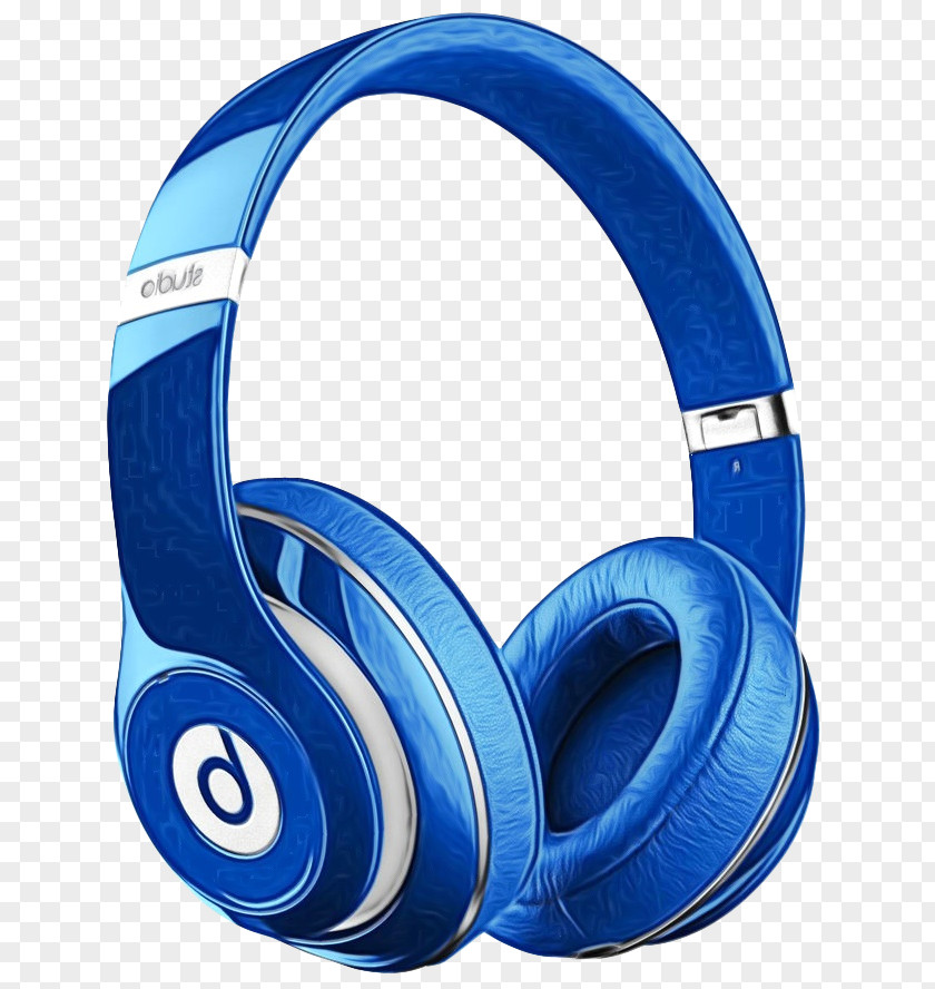 Headphones Blue Audio Equipment Gadget Technology PNG